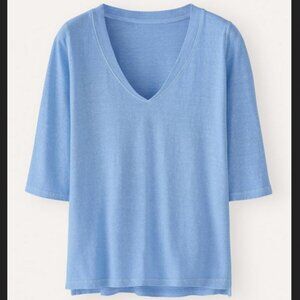 *NEW Poetry V Neck T-Shirt Blue Size 16